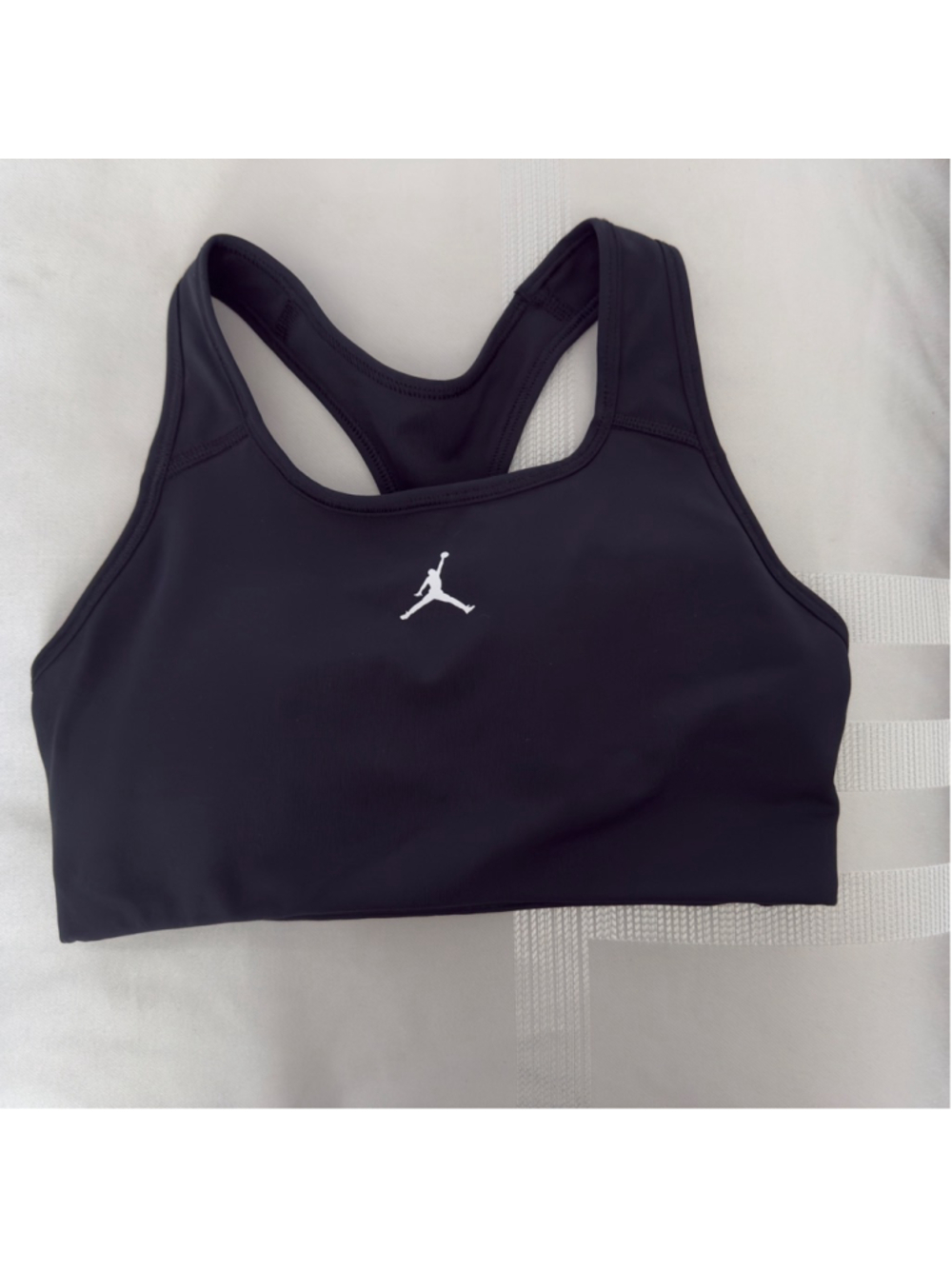 Women's Jordan Black Sports Bra S with White Logo